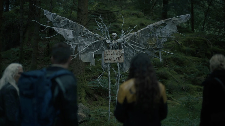 The Watchers movie 2024 woods skeleton 