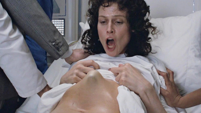 Ripley dreams of the chestburster
