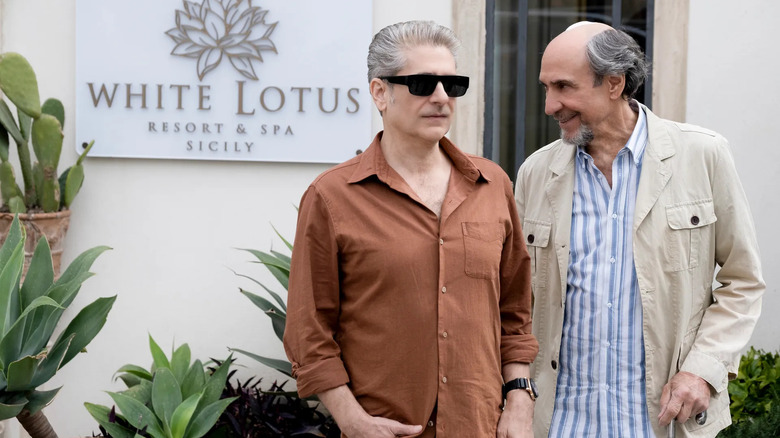 Michael Imperioli and F. Murray Abraham in The White Lotus 