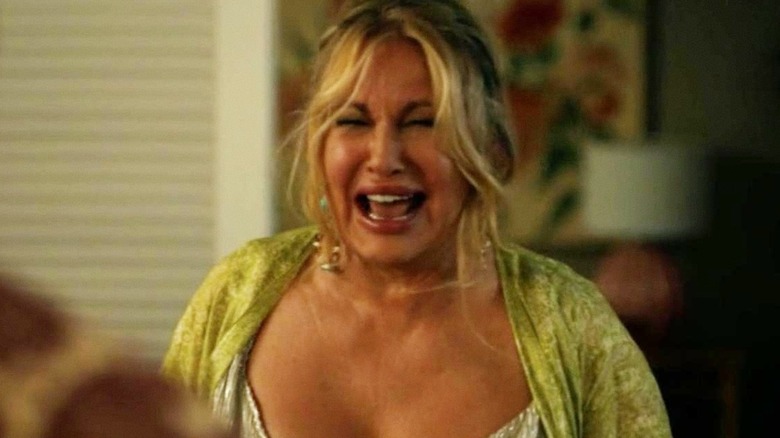 Jennifer Coolidge crying in The White Lotus