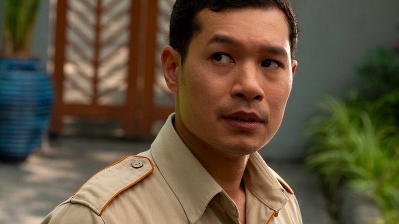 Gaitok struggling to keep his job as a security guard in The White Lotus