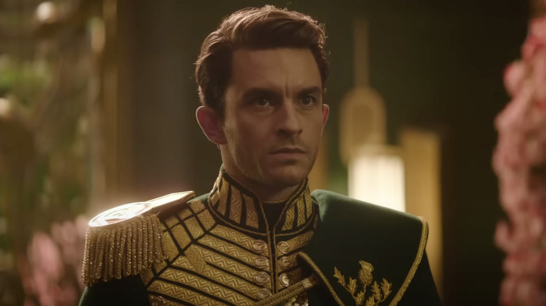 Fiyero in a formal uniform in Wicked: For Good