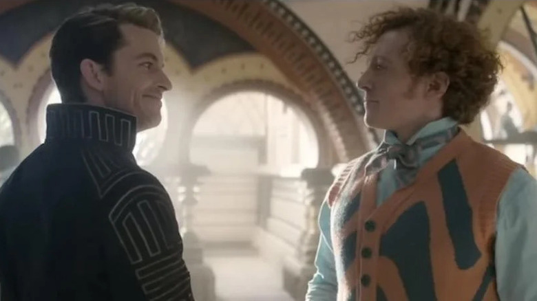 Foyero, and Boq in a library in Wicked