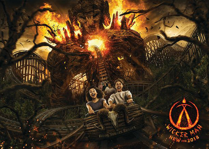 The Wicker Man roller coaster