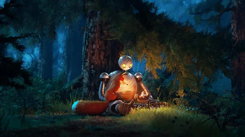 The Wild Robot forest