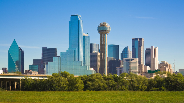 The Dallas skyline