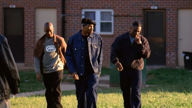 Wood Harris and Idris Elba in The Wire