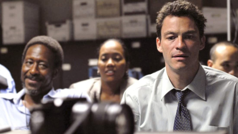 Clarke Peters, Sonja Sohn, and Dominic West in The Wire