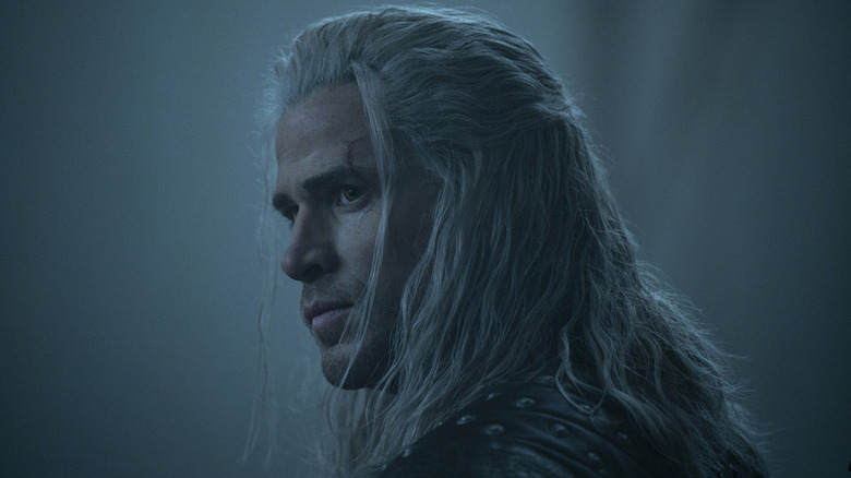 Geralt of Rivia turns his head 
