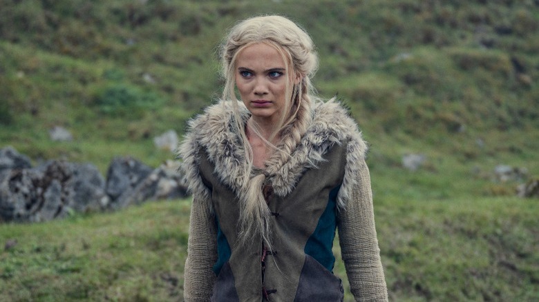 Freya Allan as Ciri in The Witcher