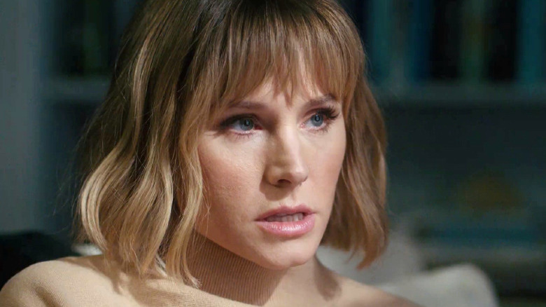 Kristen Bell looking pensive in The Woman in the House