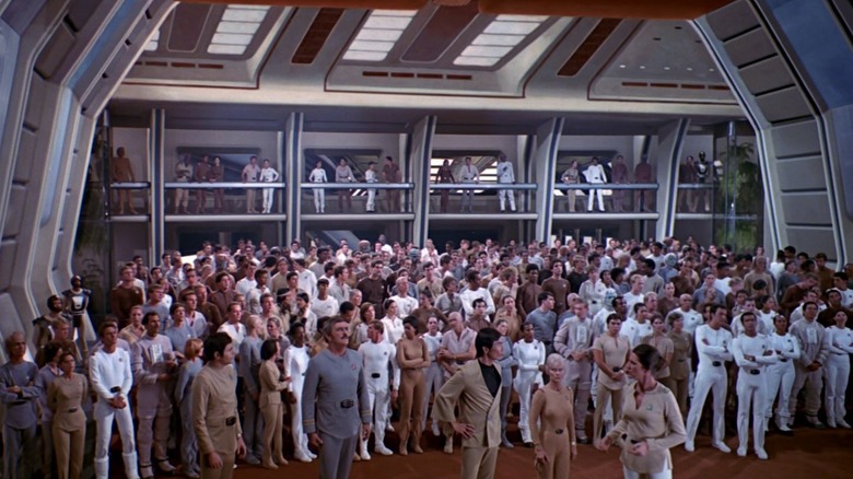 A large group of officers in Star Trek: The Motion Picture