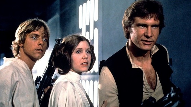 Star Wars (1977) - Luke Skywalker, Princess Leia, and Han Solo