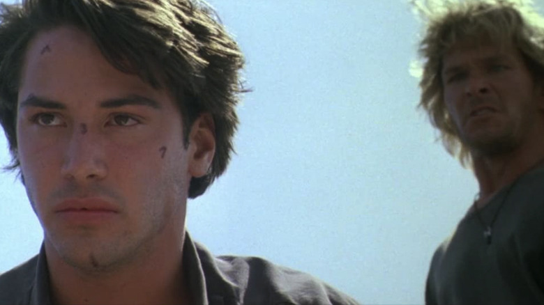 Keanu and Patrick Swayze in Point Break
