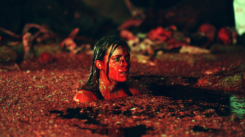 the descent cave blood pool Shauna Macdonald