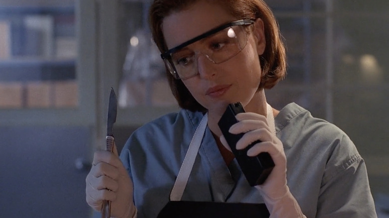 Scully scalpel x-files movie gillian anderson