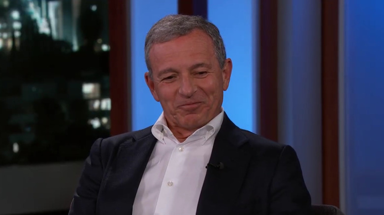 Bob Iger smiling and looking down on Jimmy Kimmel Live!