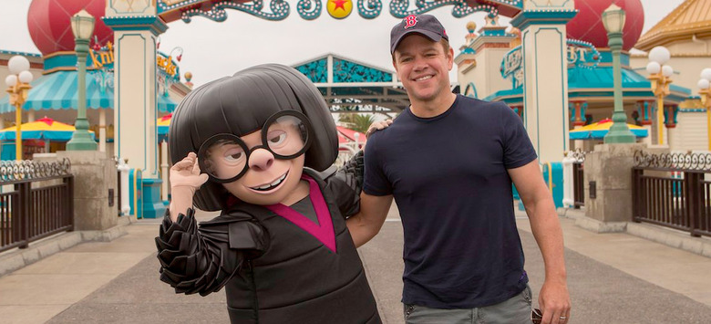 Matt Damon and Edna Mode