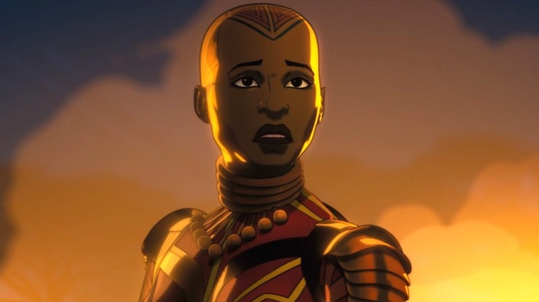 A Dora Milaje looks at the distance in What If...?