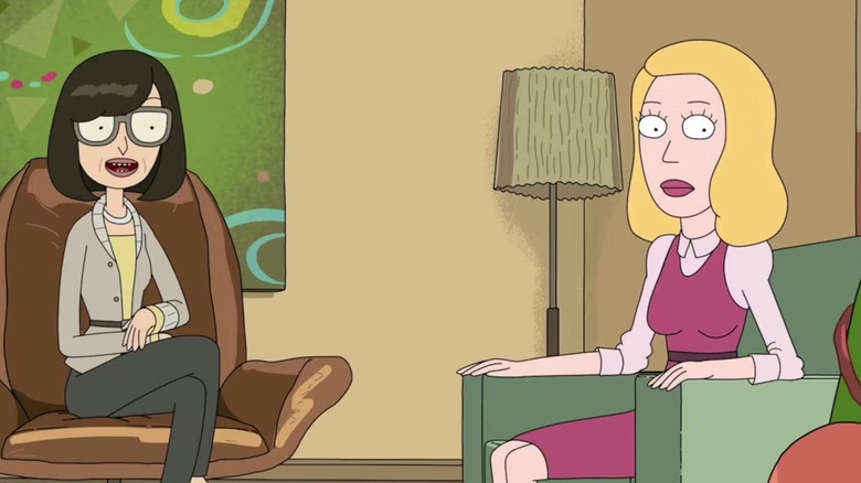 Dr. Wong and Beth on Rick and Morty