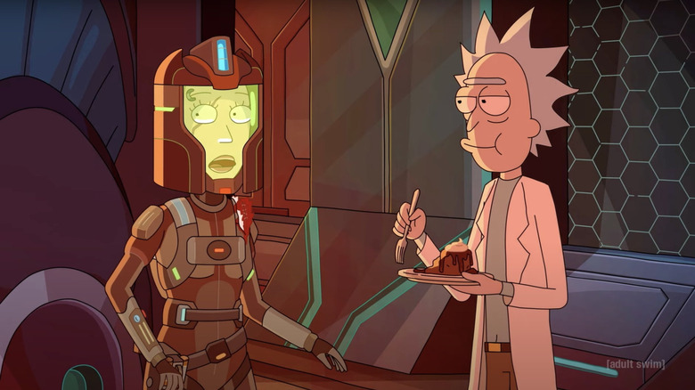 Space Beth and Rick on Rick and Morty
