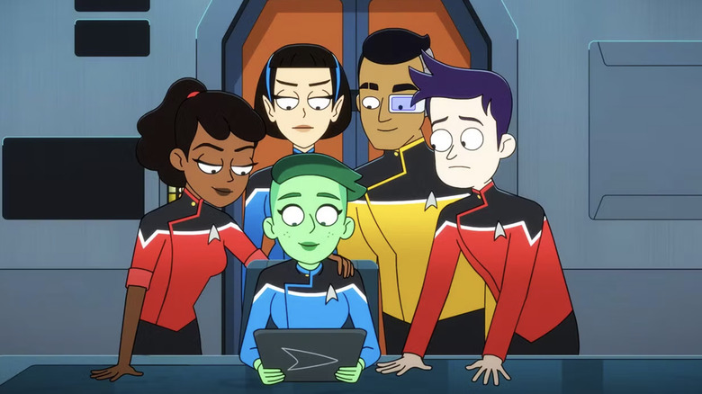 Mariner, Tallin, Tendi, Rutherford y Boimler se unieron en Star Trek: Lower Decks