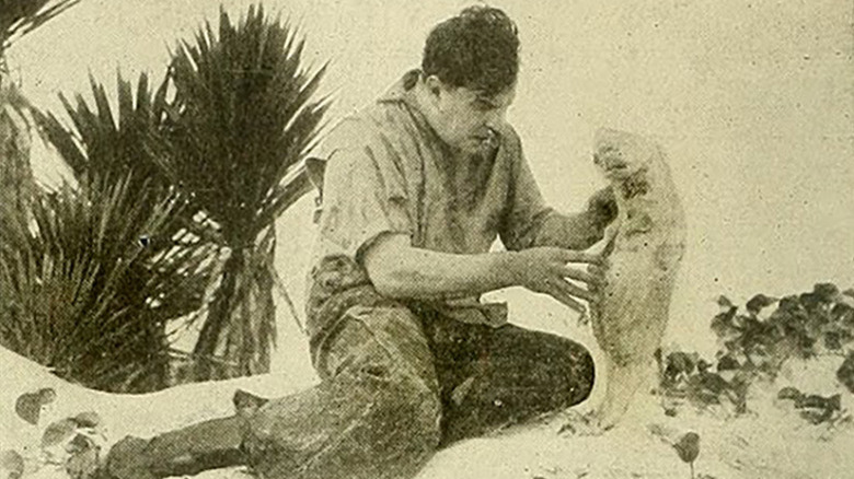 Percy Darrell Standing as The Brute Man