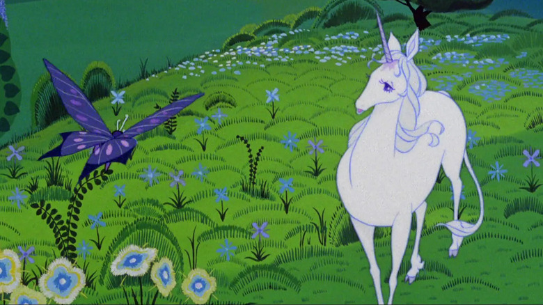 The Last Unicorn and the butterfly