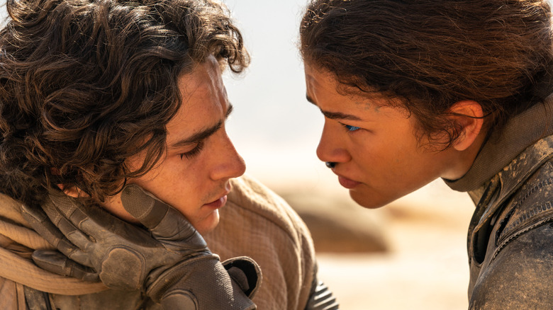 Timothee Chalamet and Zendaya in Dune: Part Two