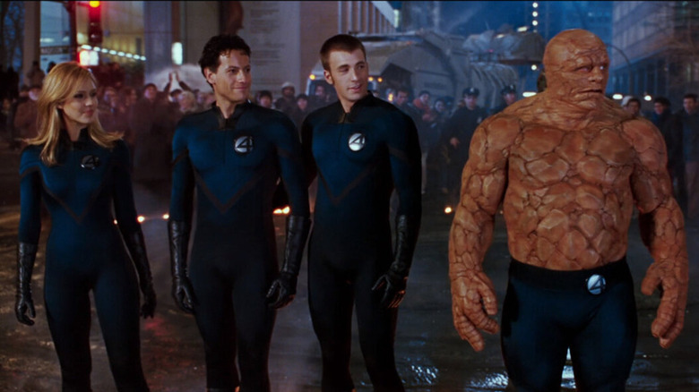 The Fantastic Four in their suits