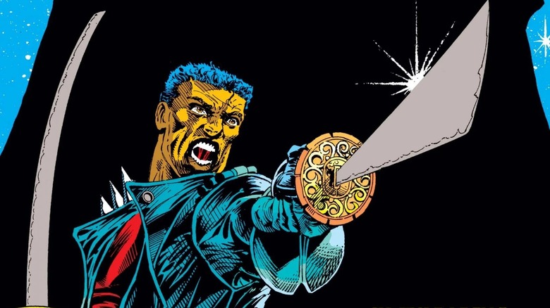 Blade brandishing sword