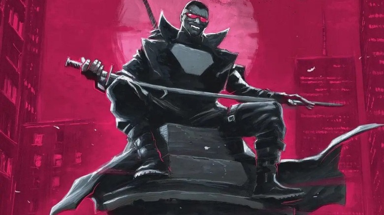 Blade sitting on chimney