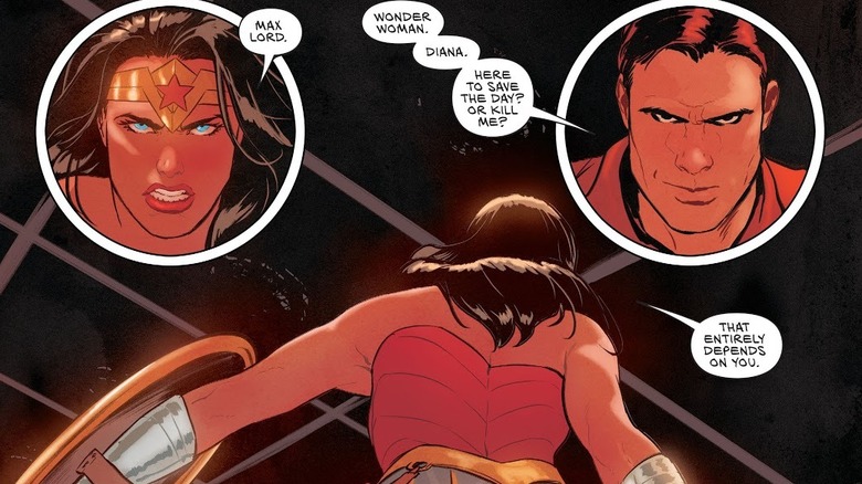 Wonder Woman faces off against Max Lord