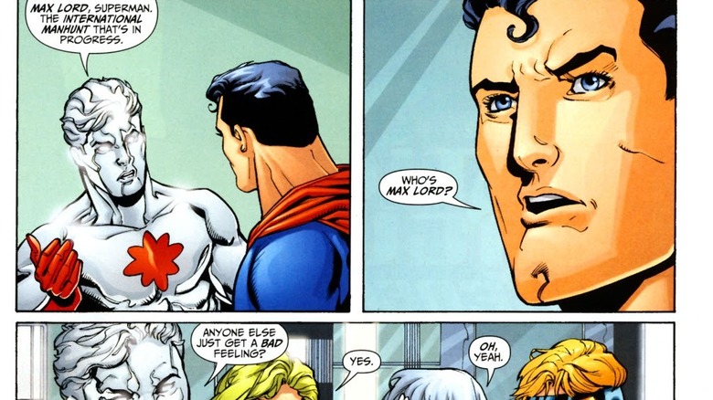 Superman doesn't remember Max Lord