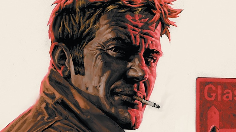 John Constantine lights a cigarette