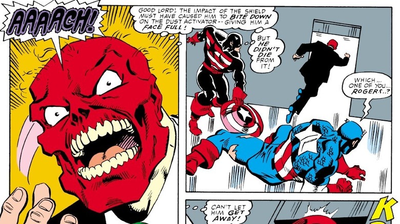 US Agent fights Red Skull