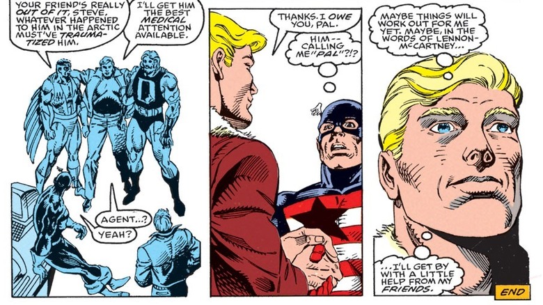 John Walker and Steve Rogers become friends