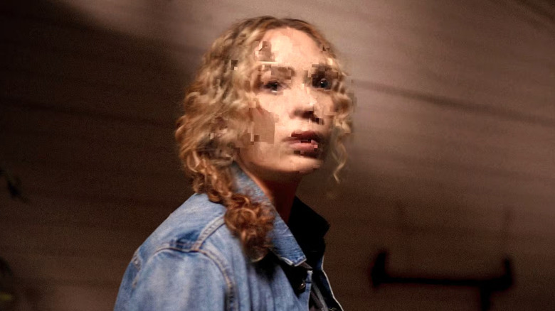 Lynn begins to break up and glitch in Man Finds Tape