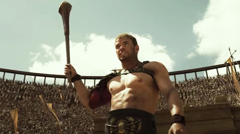 Hercules in an arena in The Legend of Hercules