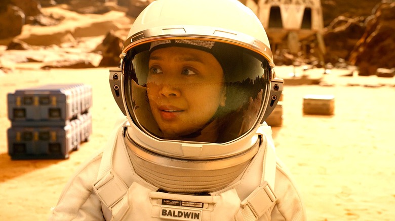 Kelly Baldwin after landing on Mars with her crew in For All Mankind