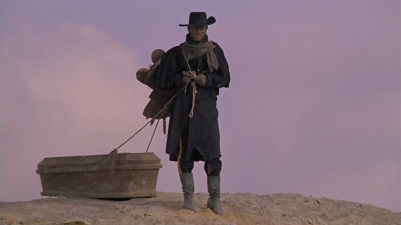 Django dragging a coffin in Django