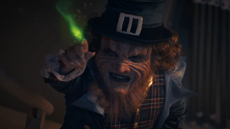The Leprechaun casting a spell in "Leprechaun Revenge"