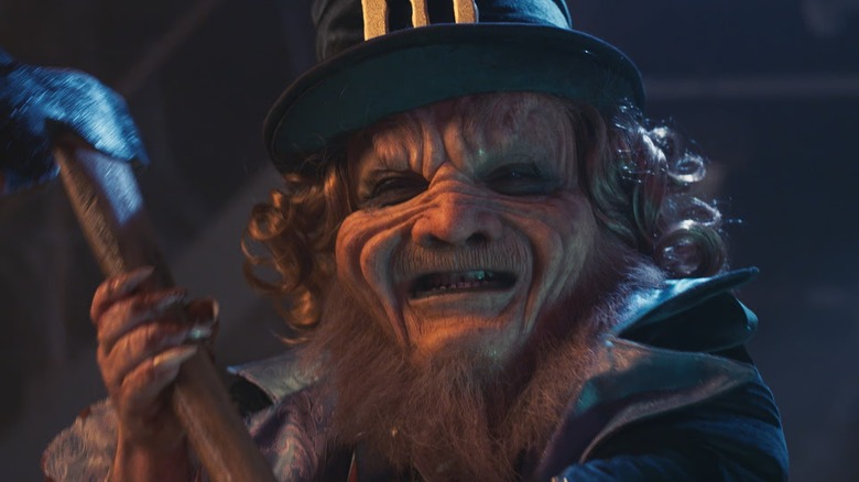 The Leprechaun holding an axe in "Leprechaun Revenge"