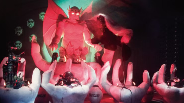 A large Satanic shrine in The Boxer's Omen