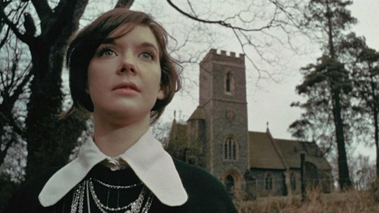 Pamela Franklin as Florence Taylor prepares to meet her fate in The Legend of Hell House