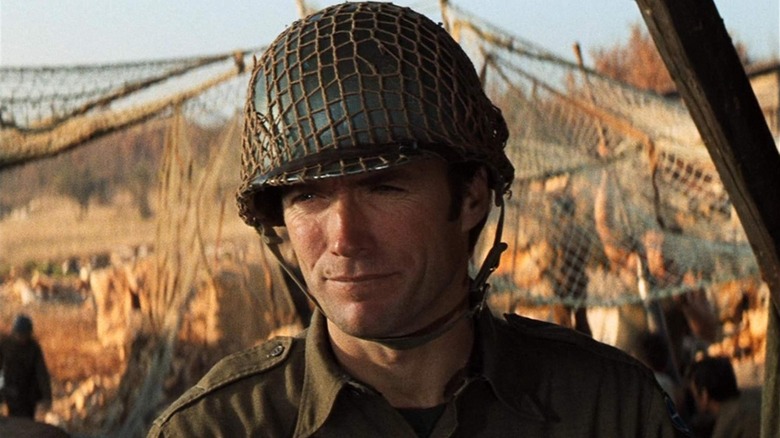 Clint Eastwood as Kelly wearing a helmet in Kelly's Heroes