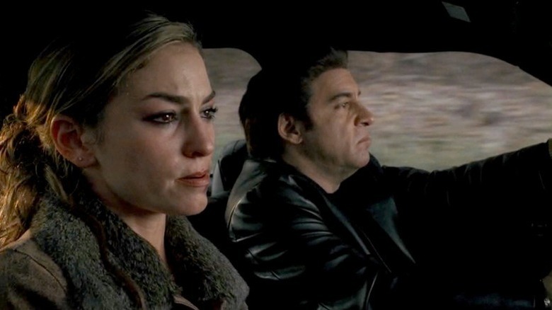 The Sopranos - Adriana in car with Silvio driving