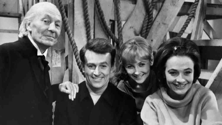 The Doctor, Ian, Susan, and Barbara in Doctor Who