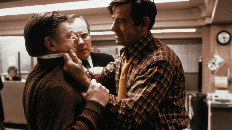Walter Matthau gets tough with a grouchy colleague in The Taking of Pelham One Two Three