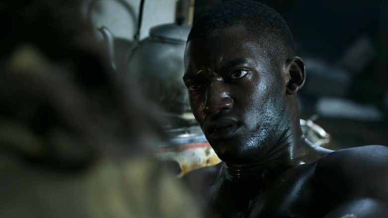 Black mirror, men against fire, wounded Malaka is told the truth about people he has killed all the time
